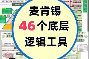 46种麦肯锡思考工具框架底层逻辑137页PPT属于芒格100个思维模型
